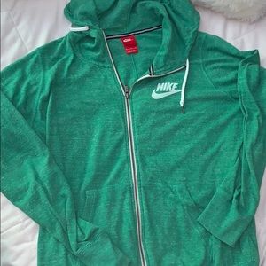 Nike Women’s green zip up jacket